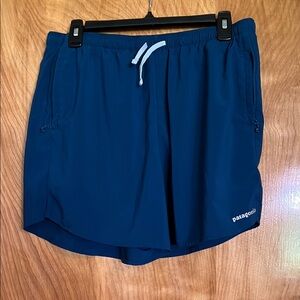 Patagonia Blue Athletic Shorts Lightweight Performance